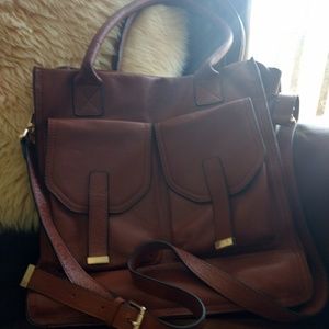 Kristen bell for erica anderson leather purse